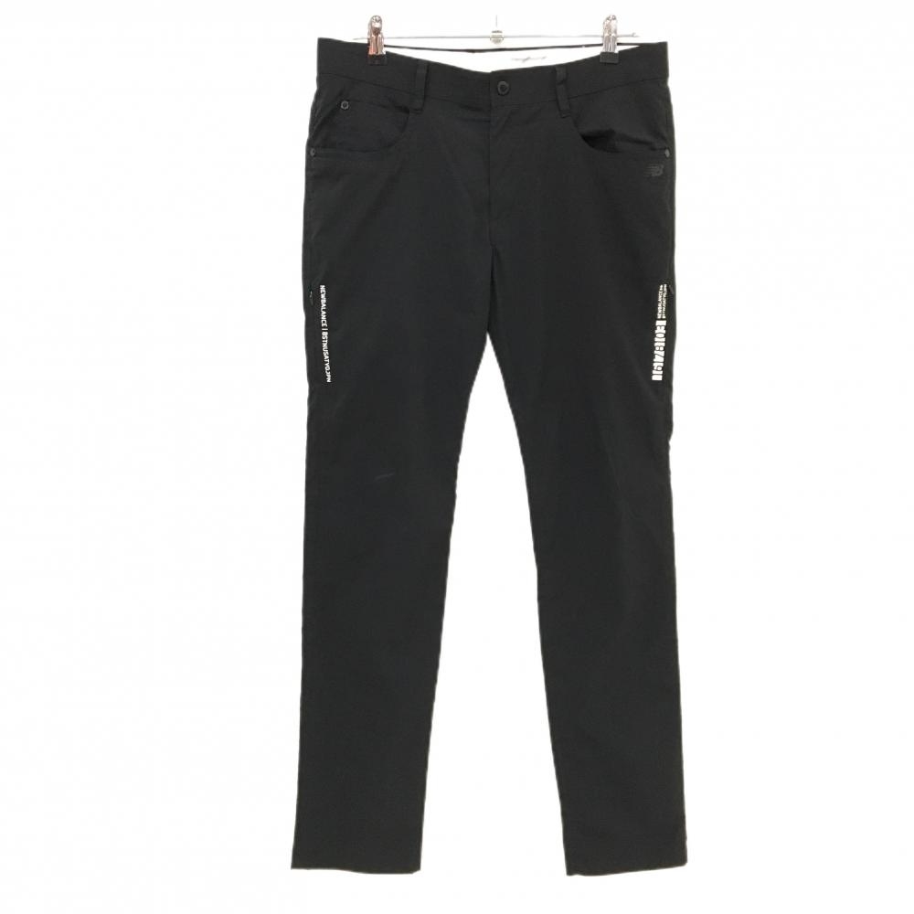 【美品】ニューバランスゴルフ パンツ 黒 薄手  メンズ 5(L) ゴルフウェア New Balance