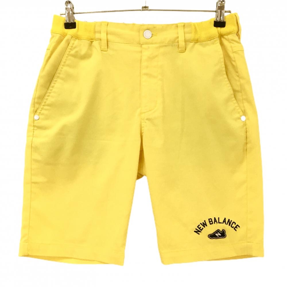 ニューバランスゴルフ ハーフパンツ イエロー 裾ロゴ刺しゅう 無地  メンズ 4(M) ゴルフウェア New Balance