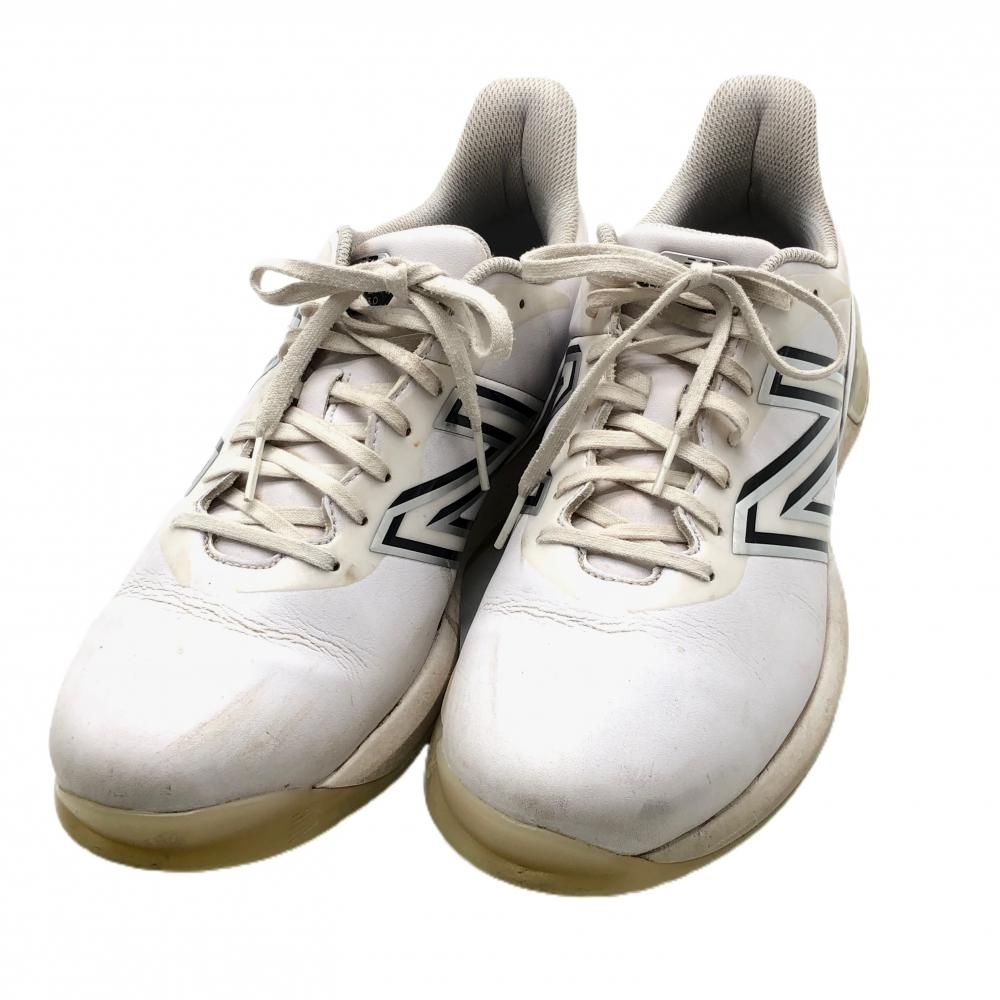 ニューバランス ゴルフシューズ 白×黒 2E UG2500S3 サイドロゴ メンズ 27.0 ゴルフウェア New Balance