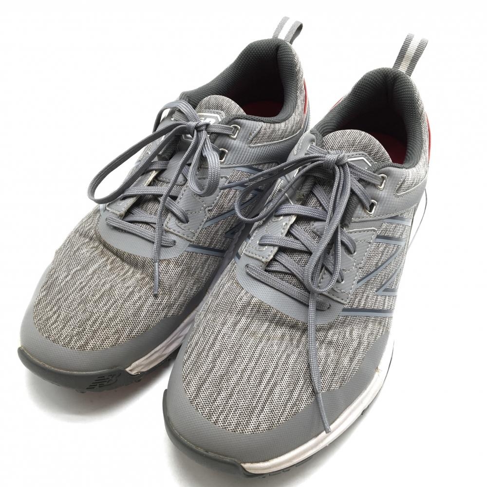 ニューバランス ゴルフシューズ 杢グレー×白 NBG4006GRC スパイクレス メンズ USA12.0(30.0相当) ゴルフウェア New Balance