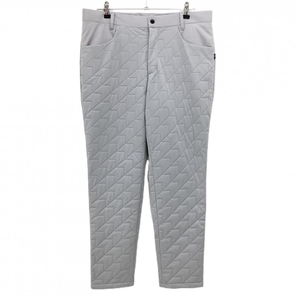 【超美品】ニューバランスゴルフ 中綿パンツ グレー 総柄キルティング  メンズ 6(XL) ゴルフウェア 2025年モデル New Balance