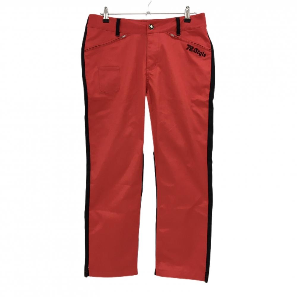 【美品】バーディーハント 72Style パンツ レッド×黒 切替  メンズ 34 ゴルフウェア Birdie hunt