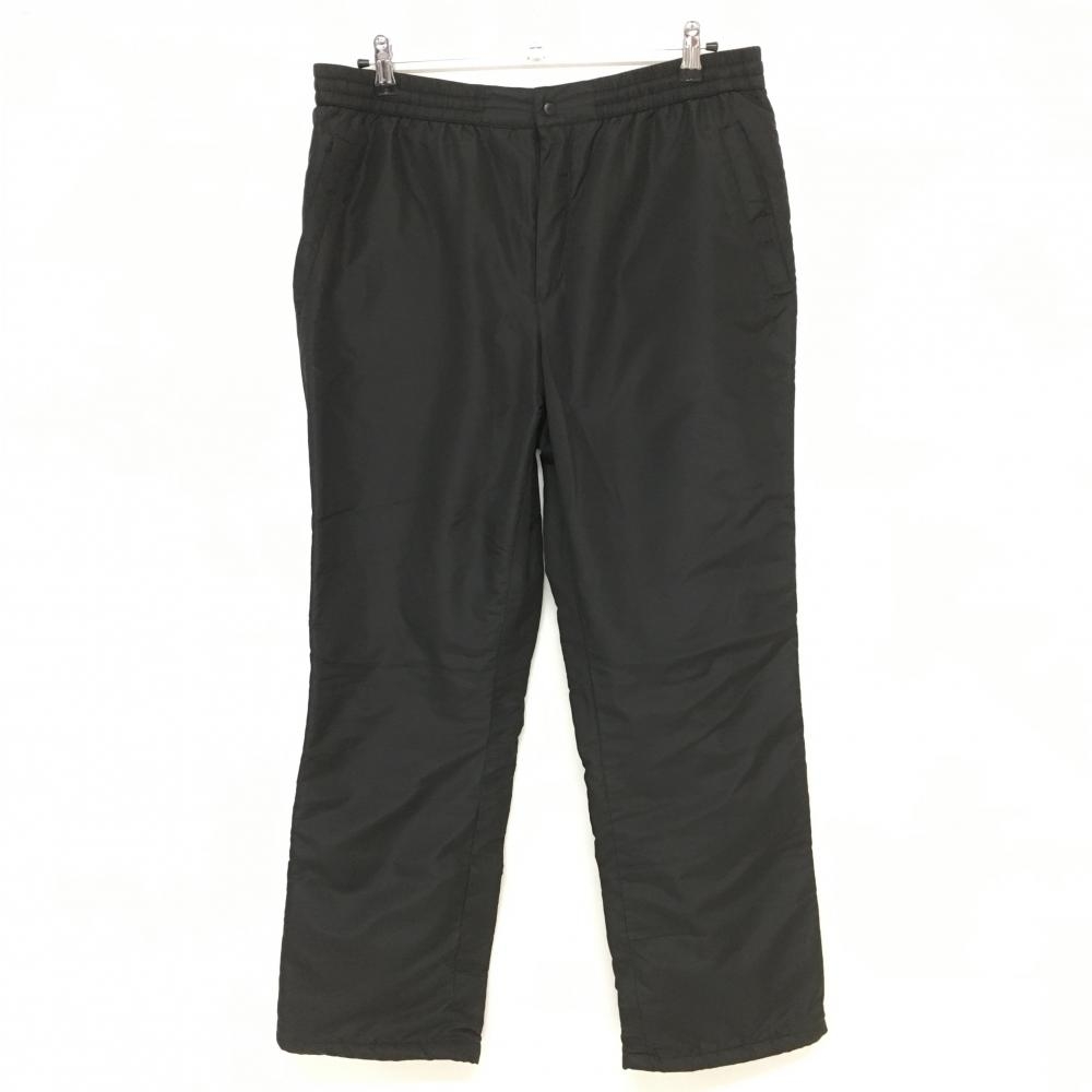 【超美品】パラディーゾ 中綿パンツ 黒 チェック地模様 サイドライン白 メンズ LL ゴルフウェア Paradiso