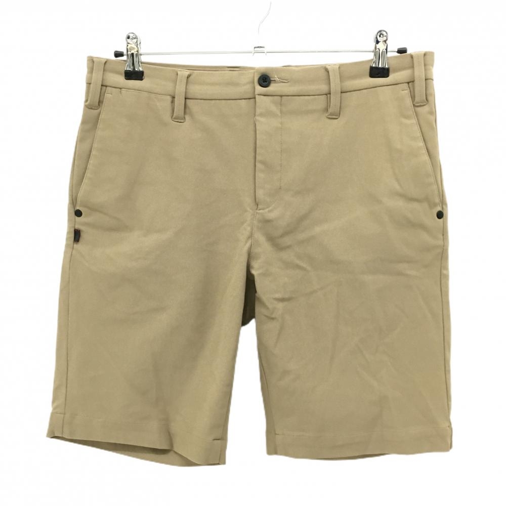 【超美品】ブリーフィング ハーフパンツ ベージュ ストレッチ 無地 メンズ M ゴルフウェア BRIEFING