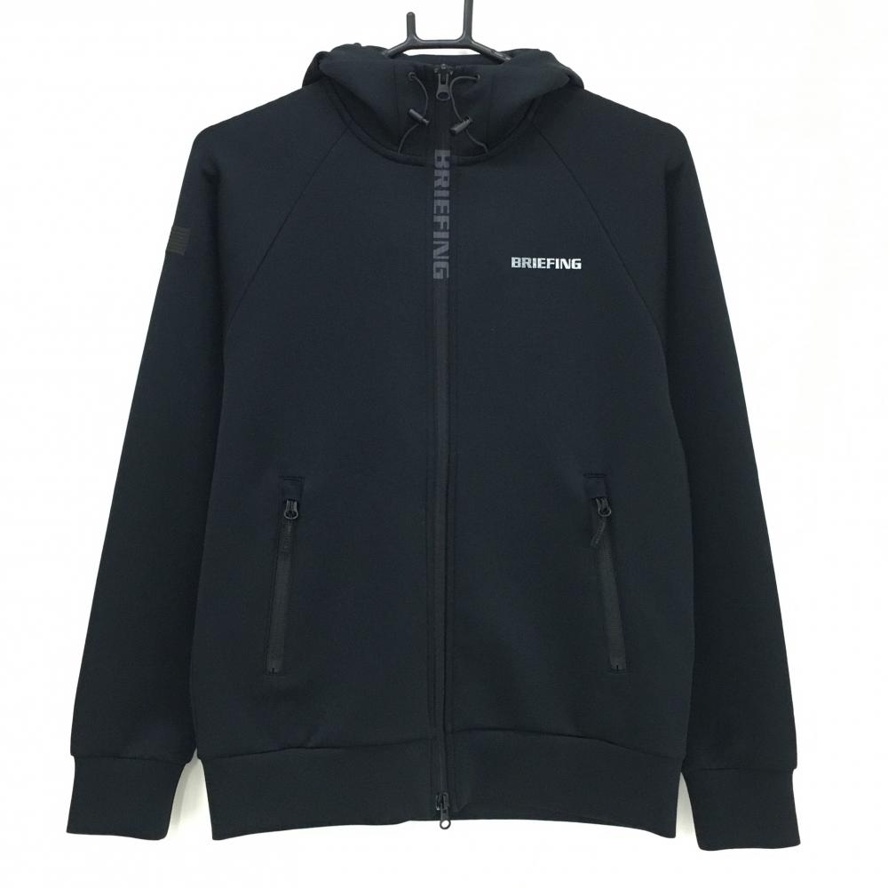 【超美品】ブリーフィング ジップパーカー 黒 ダンボールニット ジャケット  メンズ S ゴルフウェア 2025年モデル BRIEFING