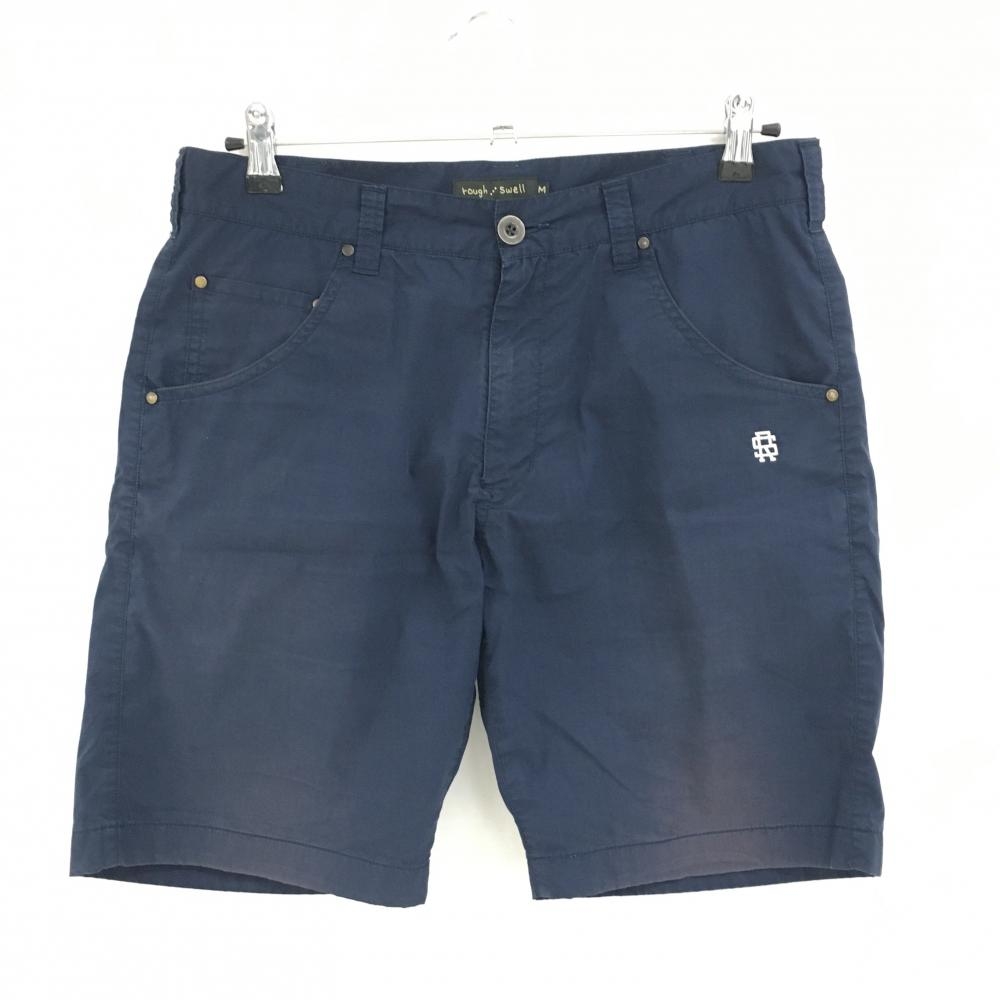 ラフアンドスウェル ハーフパンツ ネイビー メッシュ裏地 ストレッチ  メンズ M ゴルフウェア rough＆swell
