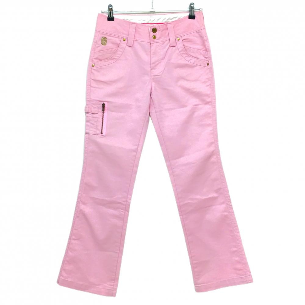 エドウィン パンツ ピンク ストレッチ ティー装着可 レディース M ゴルフウェア EDWIN GOLF