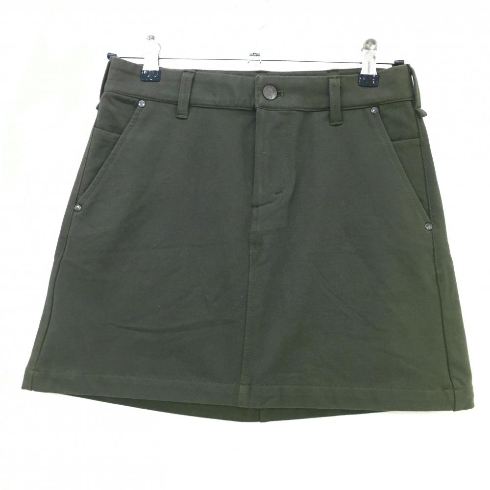 【新品】エドウィン スカート カーキ 裏起毛  レディース M ゴルフウェア EDWIN GOLF
