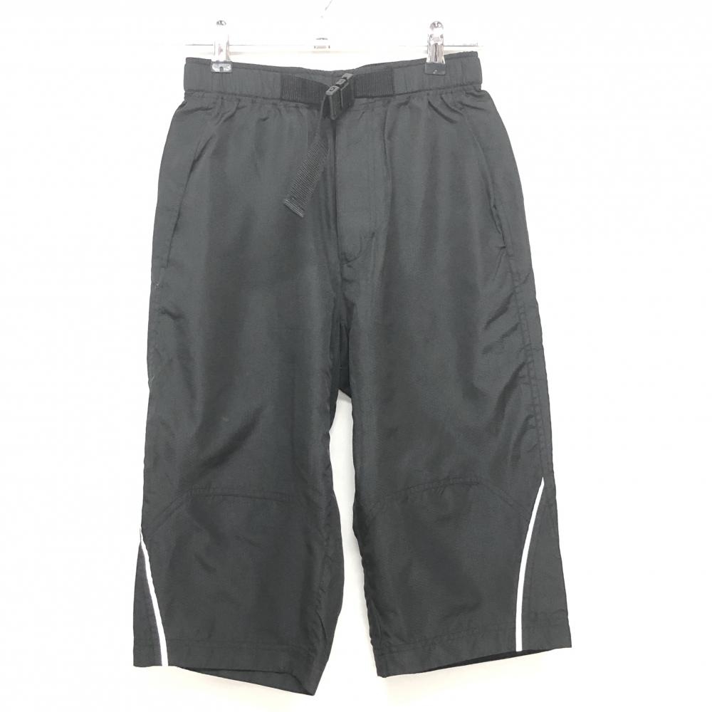 【超美品】コルウィン 半端丈パンツ 黒 地模様総柄 レディース 7 ゴルフウェア Kolwin