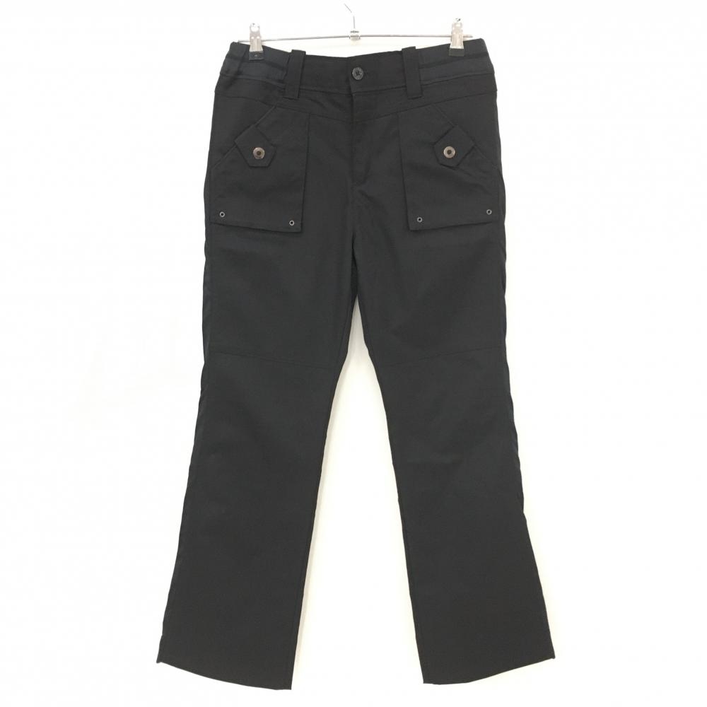 【超美品】コルウィン パンツ 黒 サイドストレッチ ヒップロゴ レディース 13 ゴルフウェア Kolwin