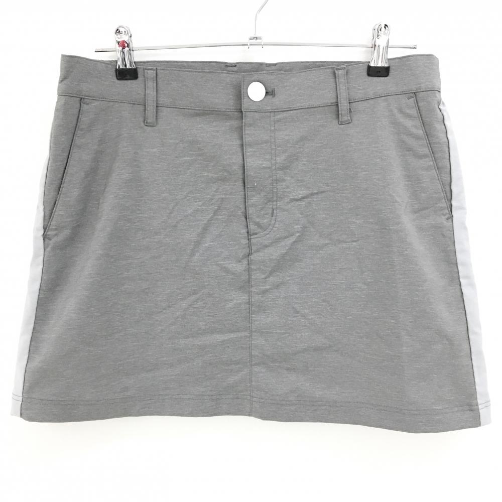 【超美品】コルウィン スカート 杢グレー×ライトグレー ストレッチ   レディース XL ゴルフウェア Kolwin