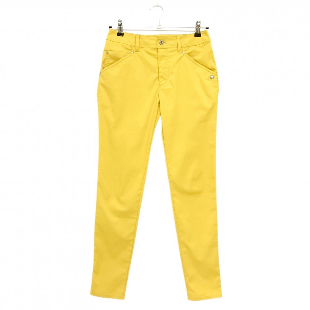 【超美品】セントアンドリュース パンツ マスタードイエロー ストレッチ レディース S ゴルフウェア St ANDREWS