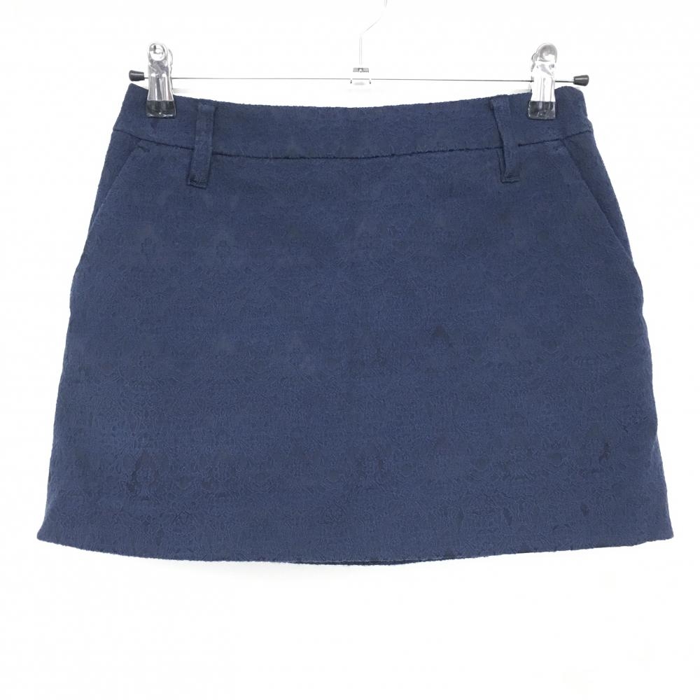 セントアンドリュース スカート ネイビー 織生地 内側インナーパンツ  レディース S ゴルフウェア St ANDREWS