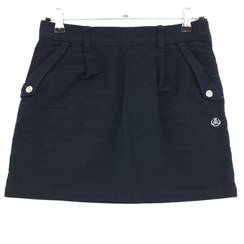 【美品】セントアンドリュース スカート ネイビー 微起毛素材 内側インナーパンツ レディース M ゴルフウェア St ANDREWS