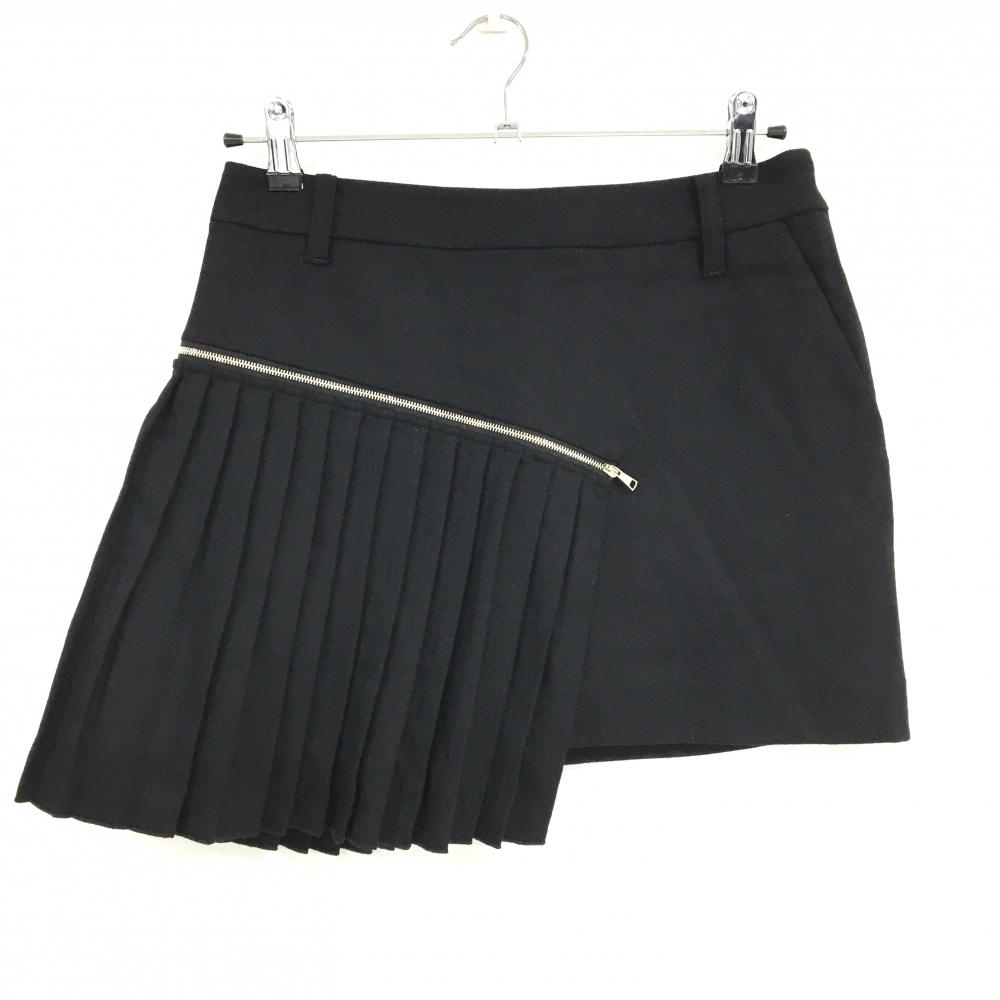 【超美品】セントアンドリュース 2WAYスカート 黒 プリーツ着脱可 ウール混 内側インナーパンツ  レディース M ゴルフウェア St ANDREWS