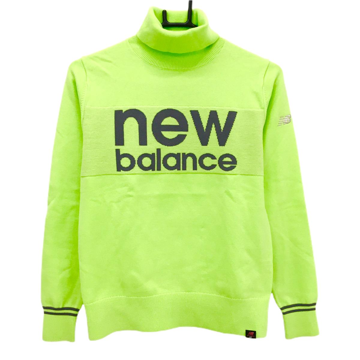 ニューバランスゴルフ タートルネックセーター ライトグリーン×グレー レディース 0(S) ゴルフウェア New Balance
