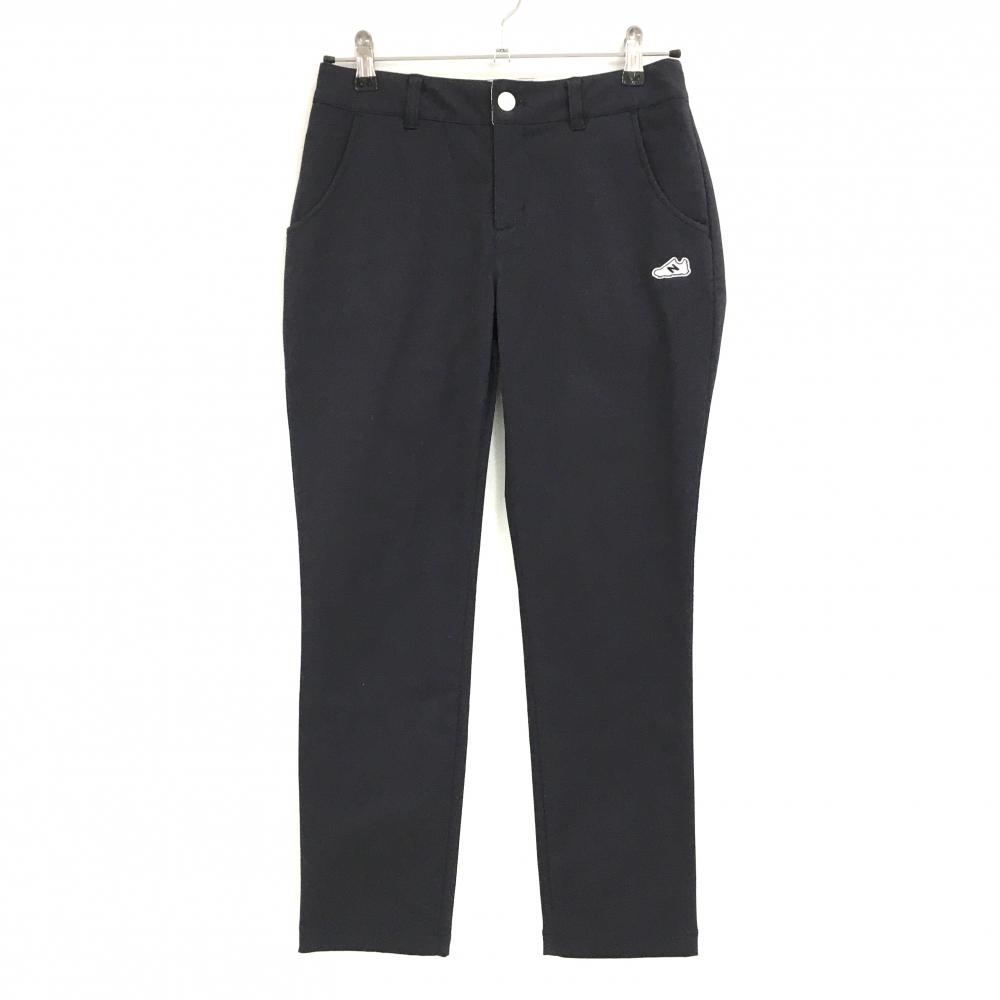 【美品】ニューバランスゴルフ パンツ ダークネイビー スニーカーワッペン  レディース 0(S) ゴルフウェア New Balance