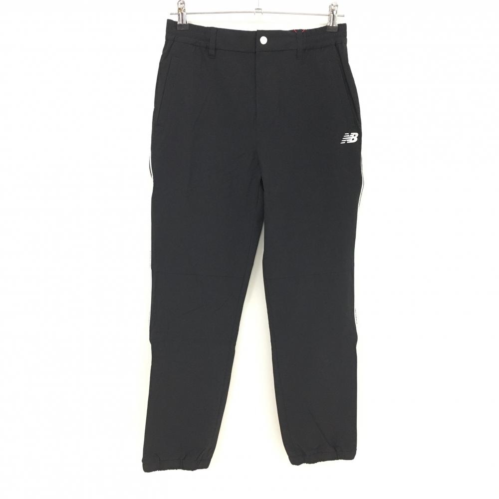 【新品】ニューバランスゴルフ ジョガーパンツ 黒×白 サイドライン レディース 1(M) ゴルフウェア 2025年モデル New Balance