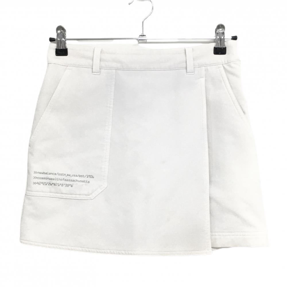 ニューバランスゴルフ スカート アイボリー系 ストレッチ 内側パンツ レディース 00(XS) ゴルフウェア New Balance
