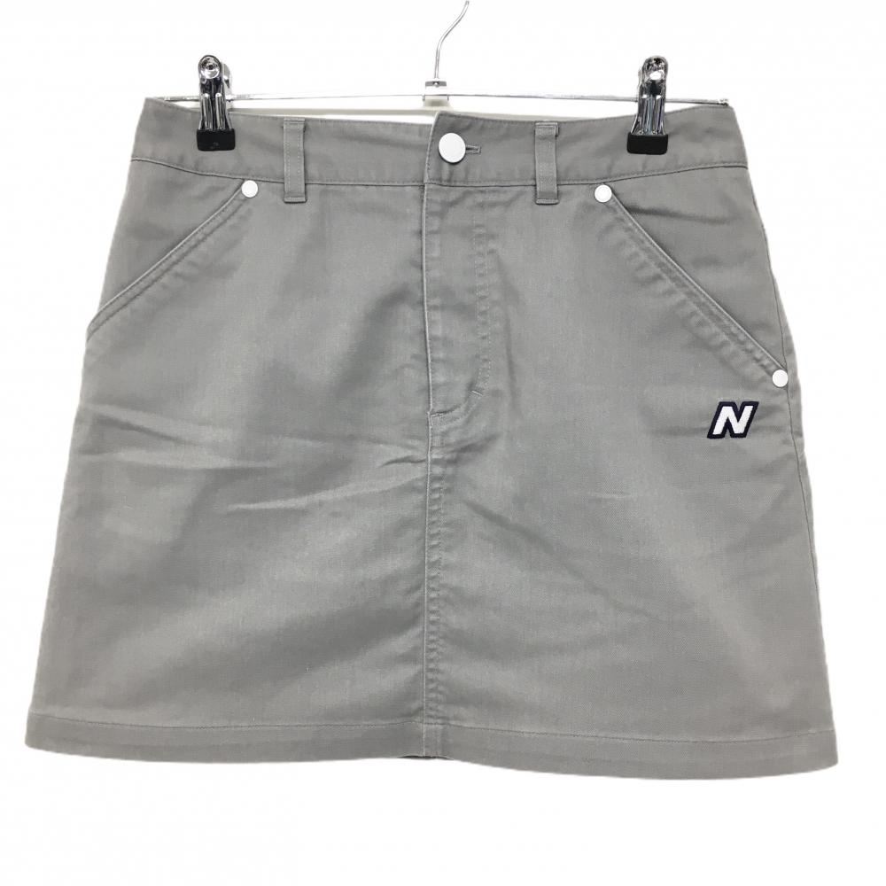 ニューバランスゴルフ スカート グレー 刺しゅう レディース 0(S) ゴルフウェア New Balance