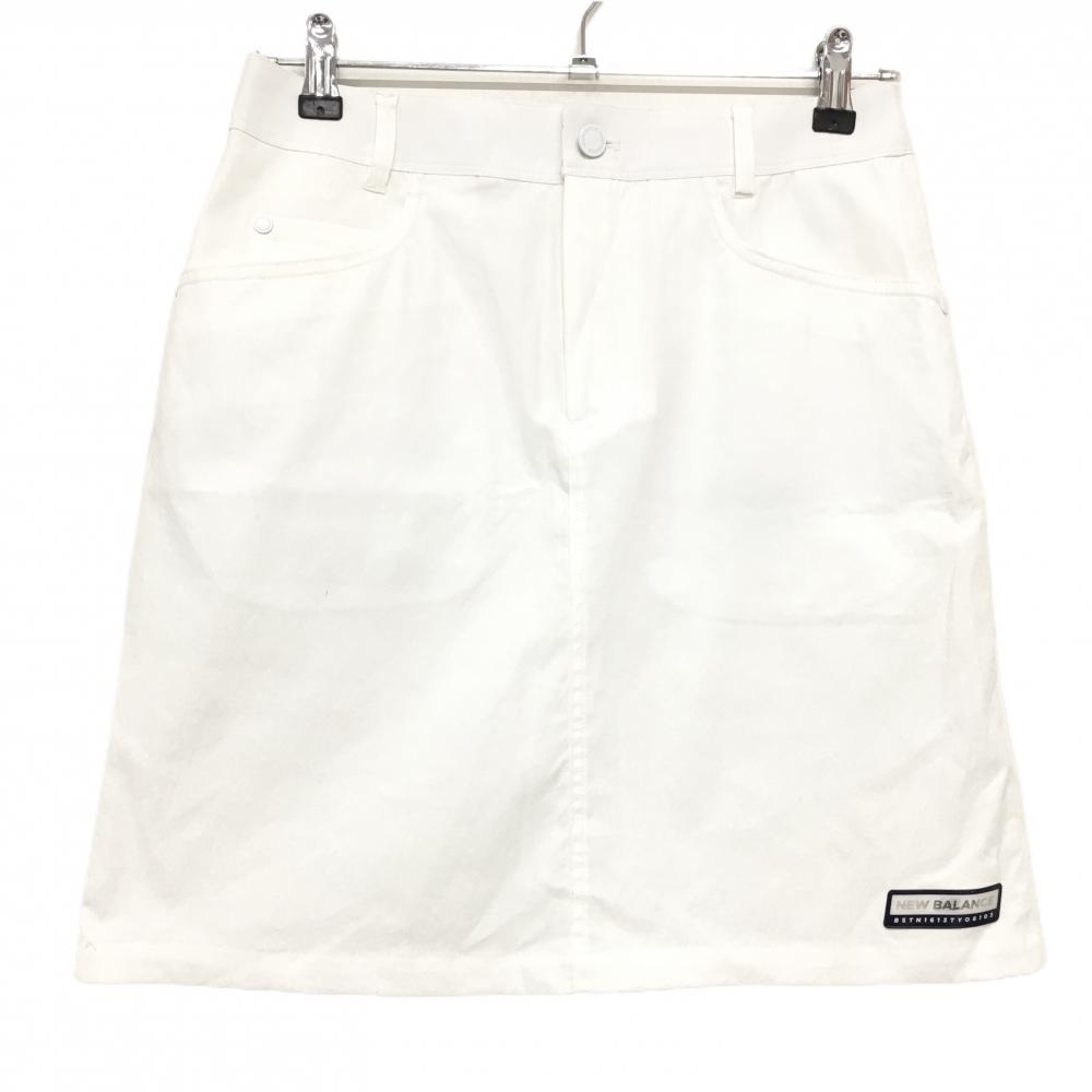 ニューバランスゴルフ スカート 白 バックプリント ストレッチ レディース 1(M) ゴルフウェア New Balance