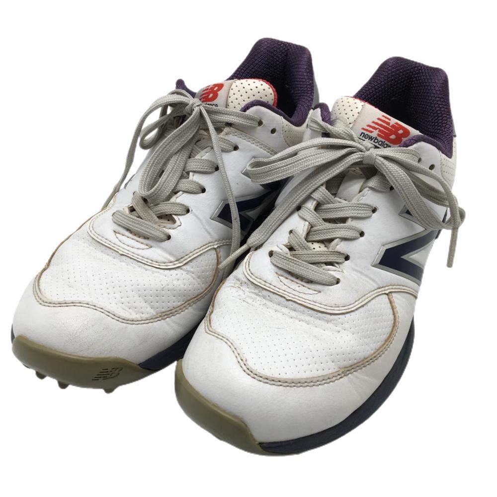 ニューバランス ゴルフシューズ 白×ネイビー MGS574T2 レディース 24.0 ゴルフウェア New Balance