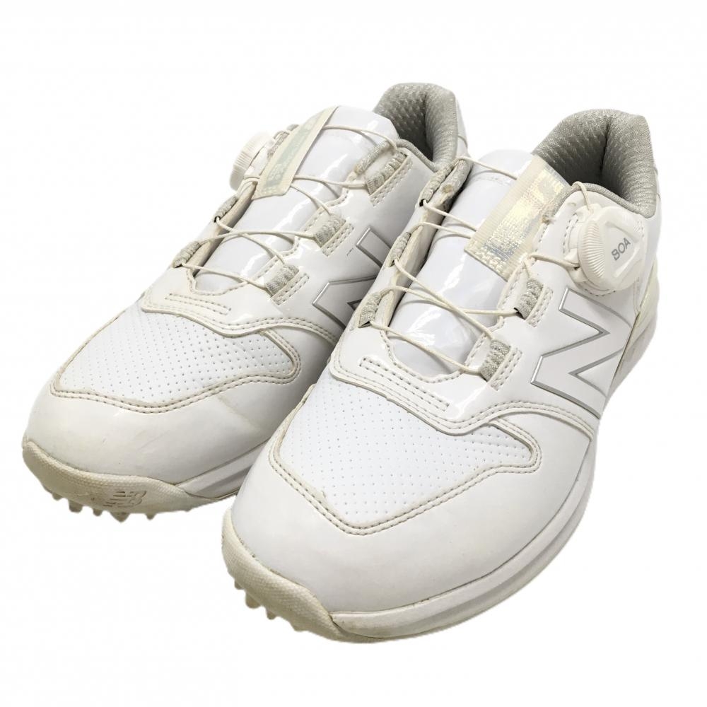 ニューバランス ゴルフシューズ 白 WGBS996W スパイクレス ダイヤル式 BOA レディース 22.5 ゴルフウェア New Balance