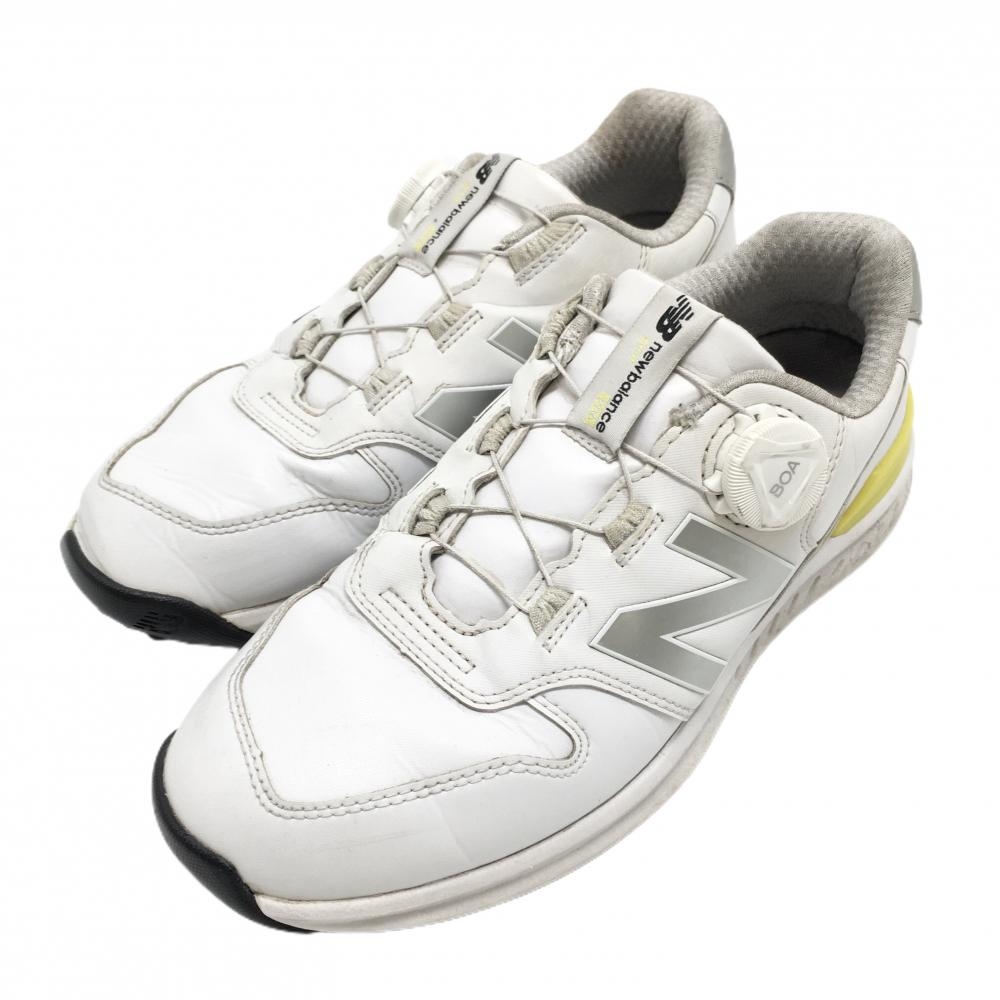 ニューバランス ゴルフシューズ 白 UGBS996 スパイクレス BOA ダイヤル式 レディース 23.5 ゴルフウェア New Balance