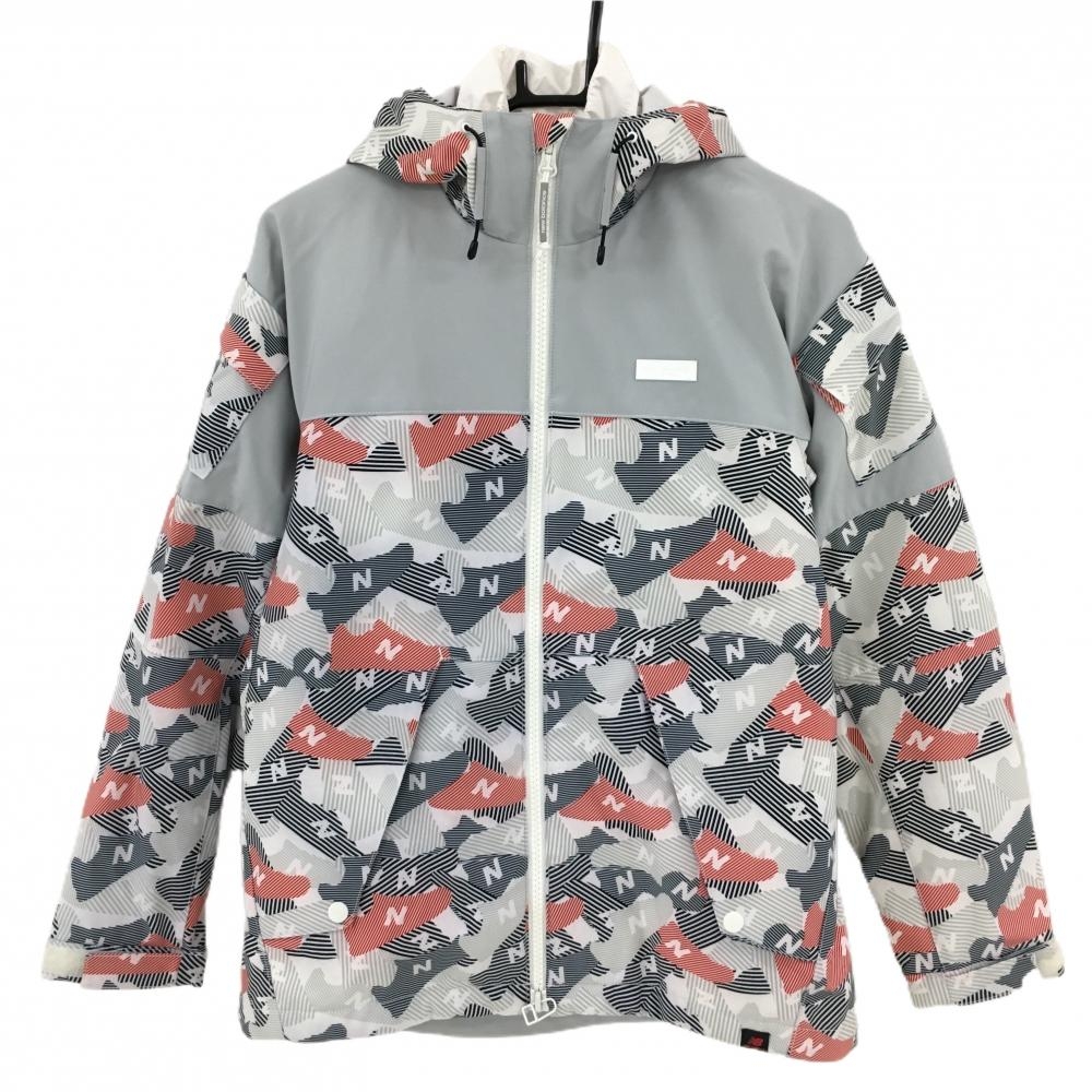 ニューバランスゴルフ 3WAYジャケット 白×ライトグレー×レッド 中綿ライナー付き レディース 0(S) ゴルフウェア New Balance