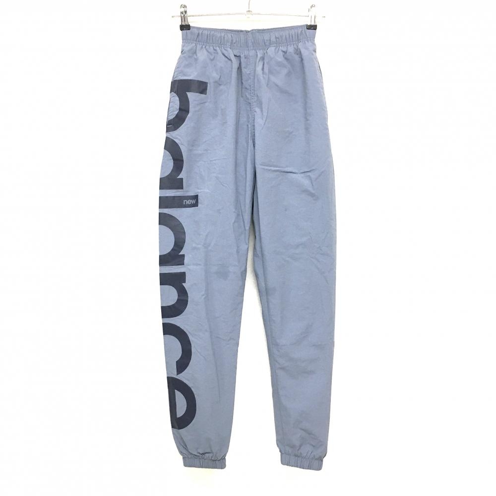 ニューバランス パンツ ブルーグレー ロゴネイビー 裏起毛 レディース 0(S) ゴルフウェア New Balance