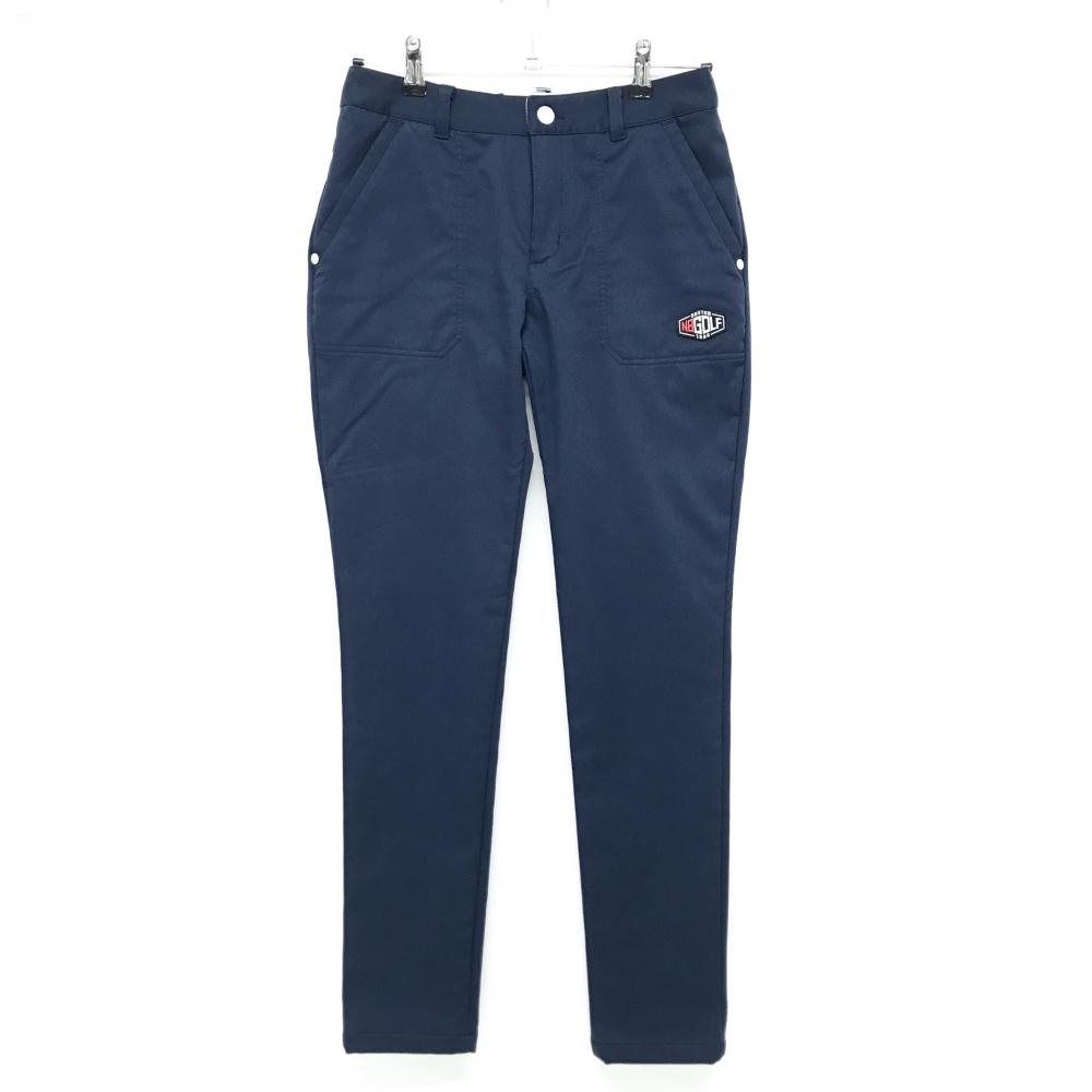 【美品】ニューバランスゴルフ パンツ ネイビー 裏起毛 レディース 1(M) ゴルフウェア New Balance