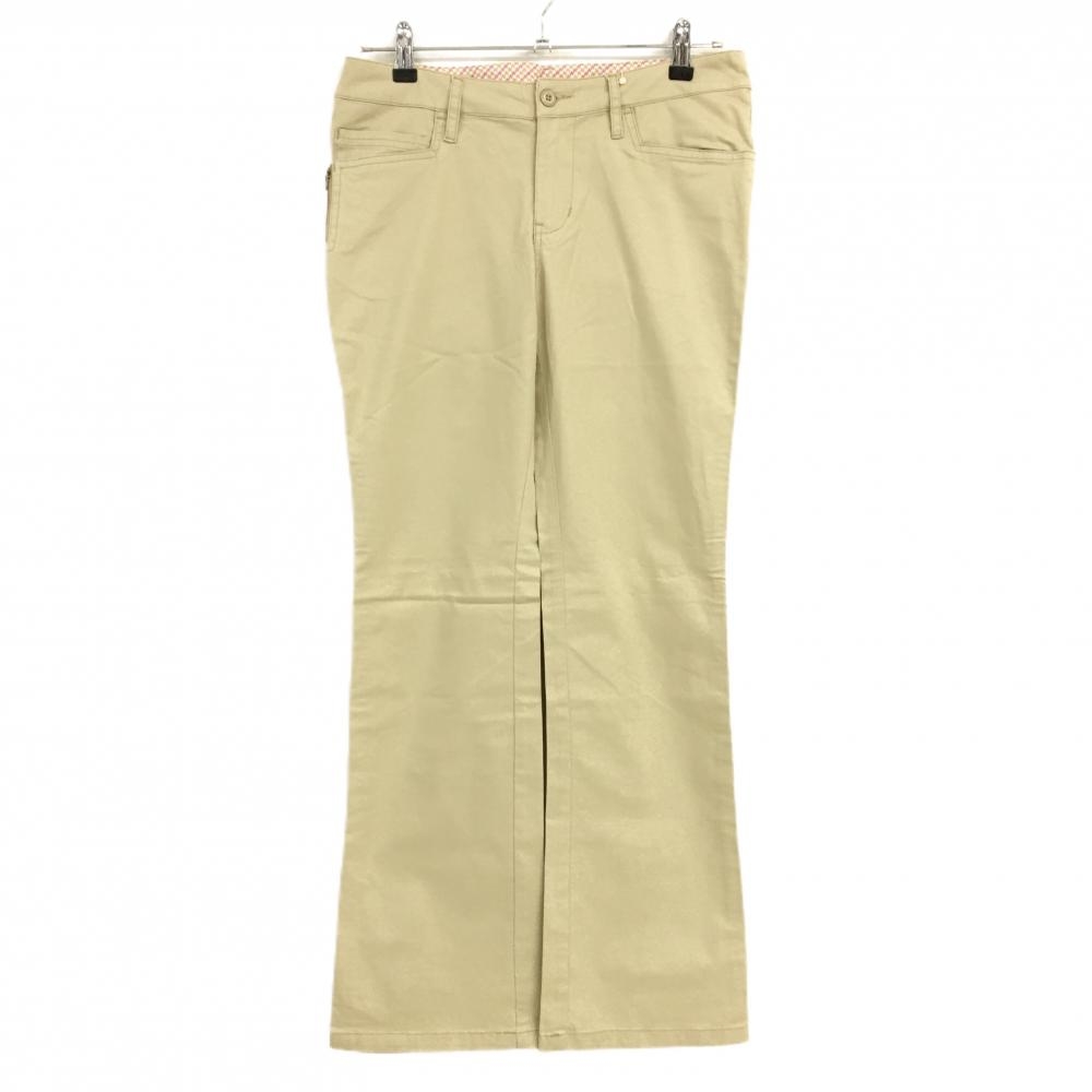 【新品】パラディーゾ パンツ ベージュ コットン混 ストレッチ レディース M ゴルフウェア Paradiso