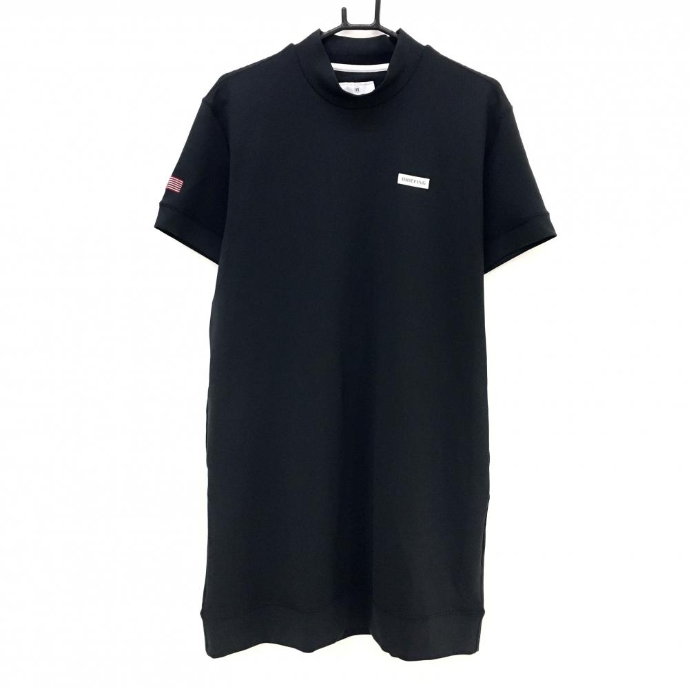 【超美品】ブリーフィング 半袖ワンピース 黒 背面エンボスロゴ  レディース L ゴルフウェア 2023年モデル BRIEFING