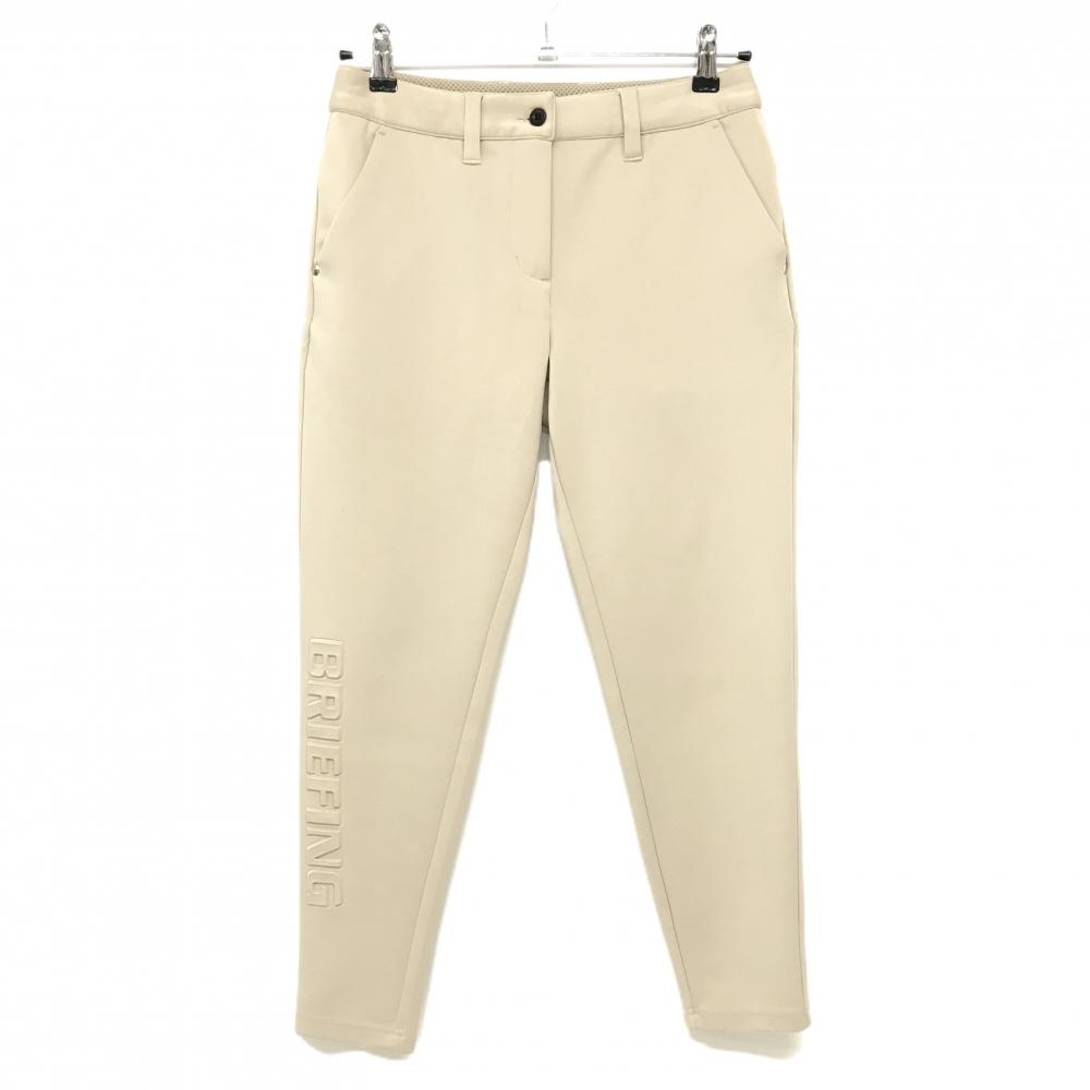 ブリーフィング パンツ ベージュ 立体ロゴ  レディース XS ゴルフウェア BRIEFING