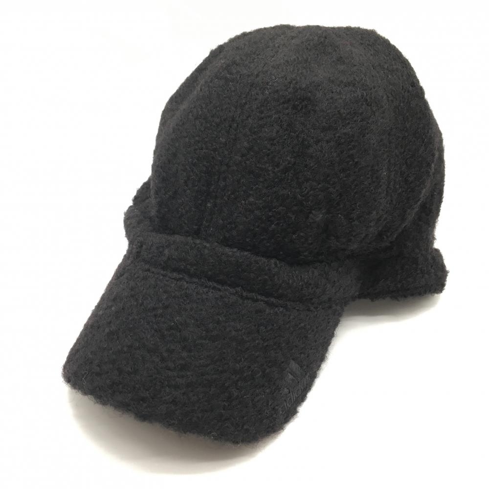 アディダス ボアキャップ 黒 ウール混 F(56-58cm) ゴルフウェア adidas