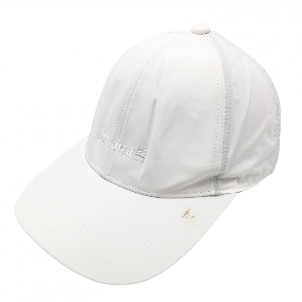 アドミラル キャップ 白 ロゴ刺しゅう フリー(56cm)   ゴルフウェア Admiral