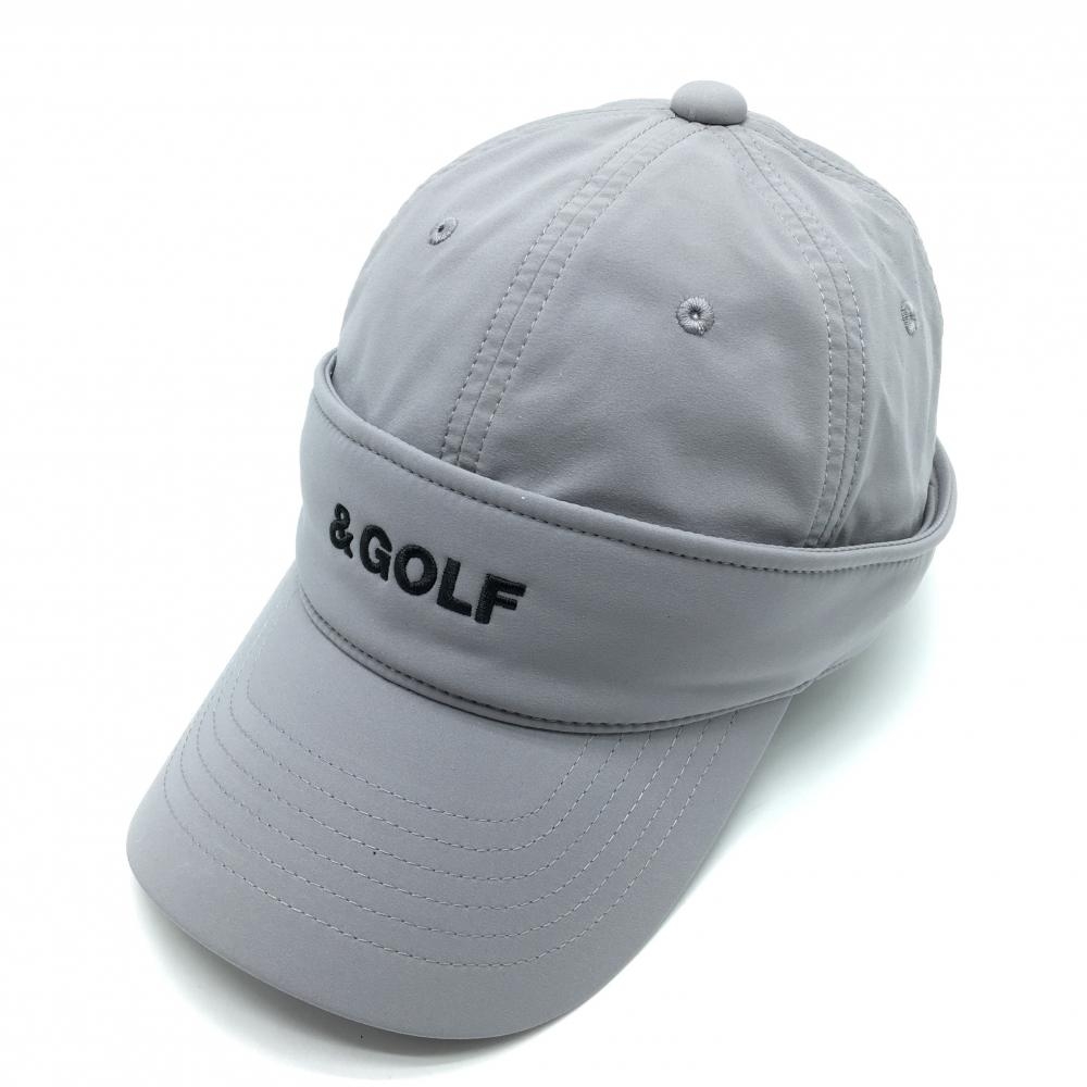 【超美品】アンパスィアンドゴルフ 2WAYワークキャップ 白×黒 サンバイザー はっ水 UVカット   ゴルフウェア 2025年モデル and per se