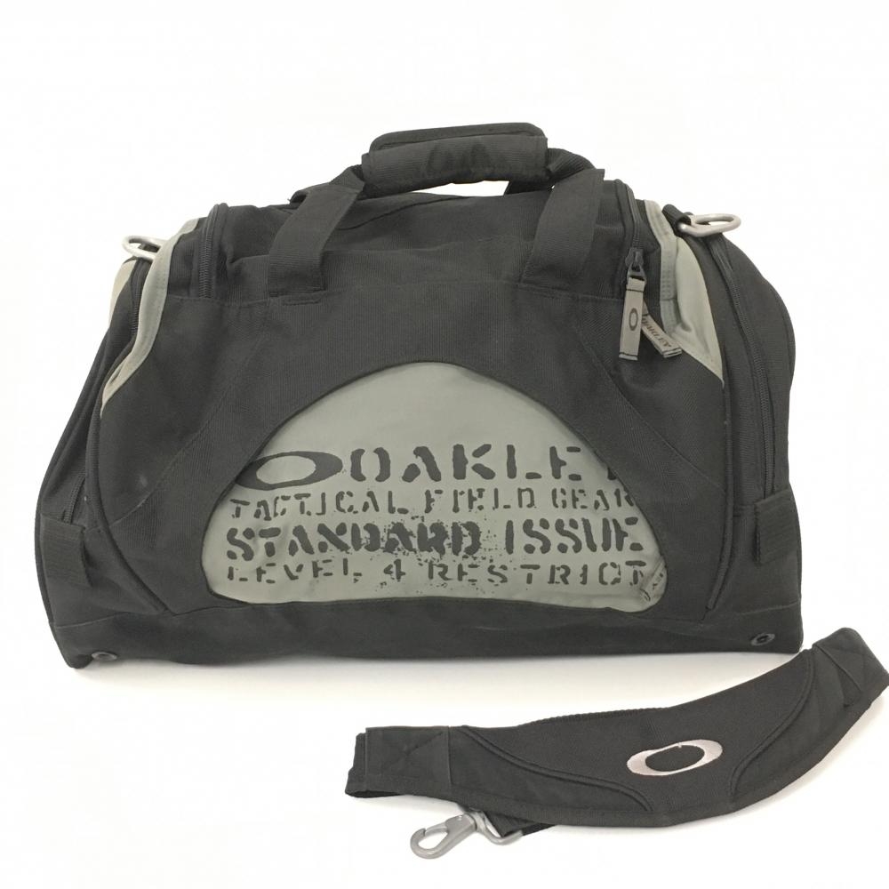 オークリー ロッカーバッグ グレー×黒 シューズ収納 ボストンゴルフ Oakley