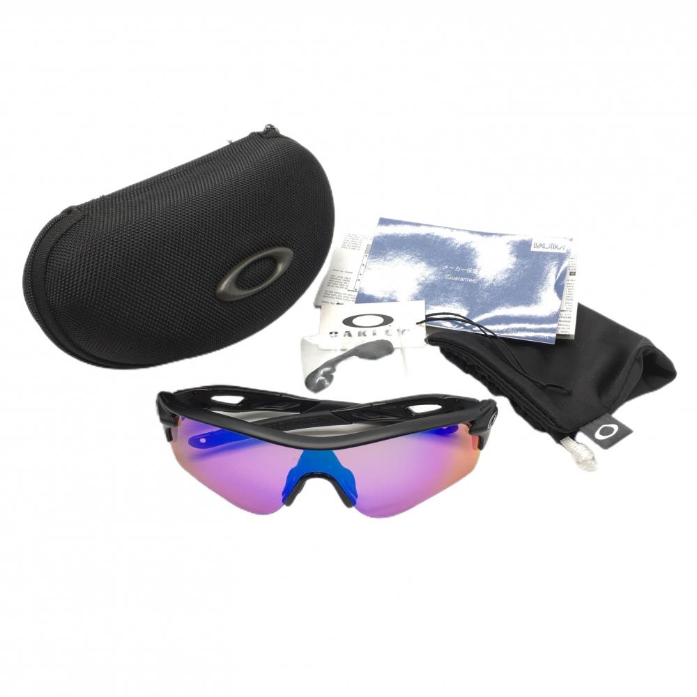 【超美品】オークリー スポーツサングラス 黒 RADARLOCK PATH 09206-36 替えノーズパッド 収納袋・ケース ゴルフ Oakley