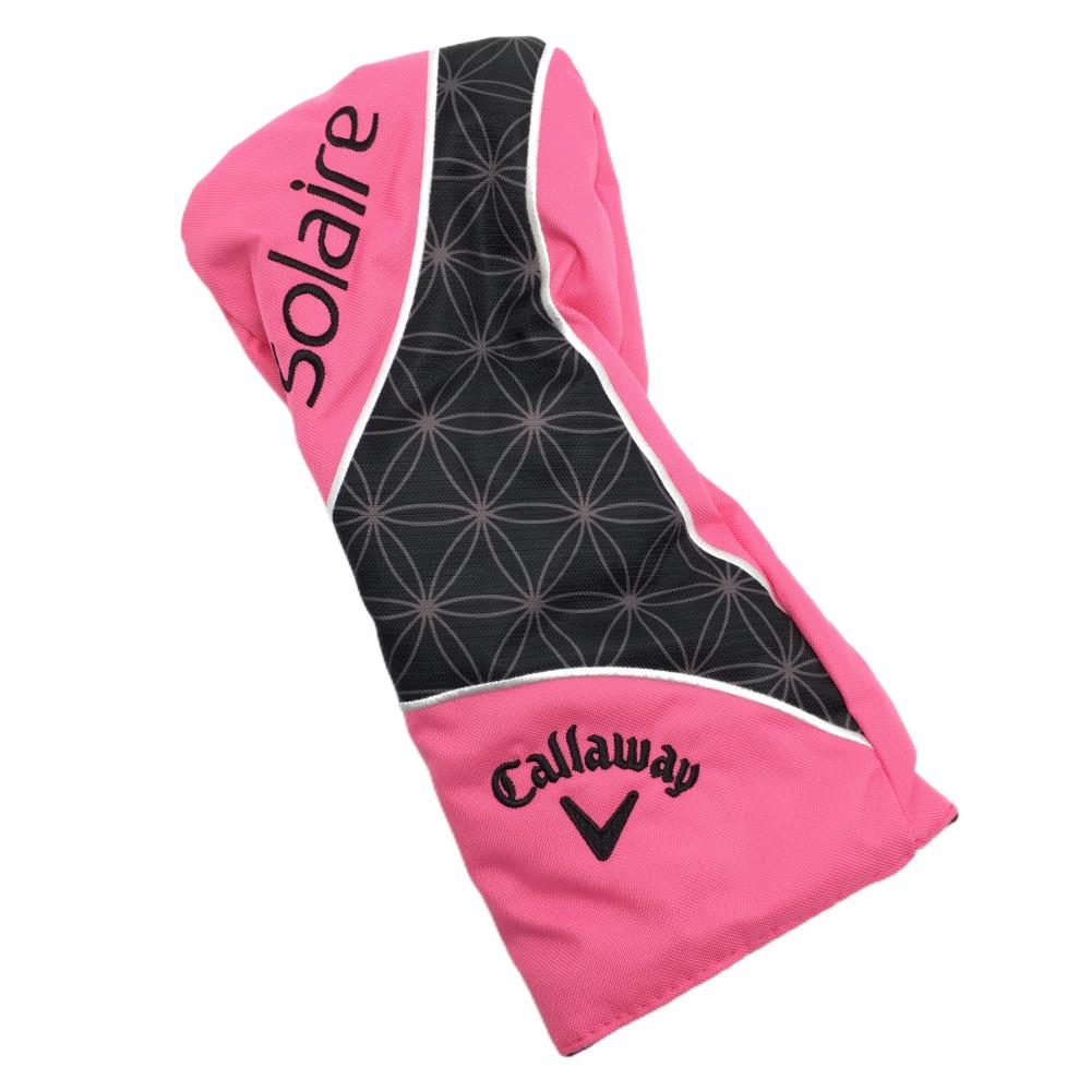 【超美品】キャロウェイ ヘッドカバー(DR) ピンク×黒 ドライバーゴルフ Callaway
