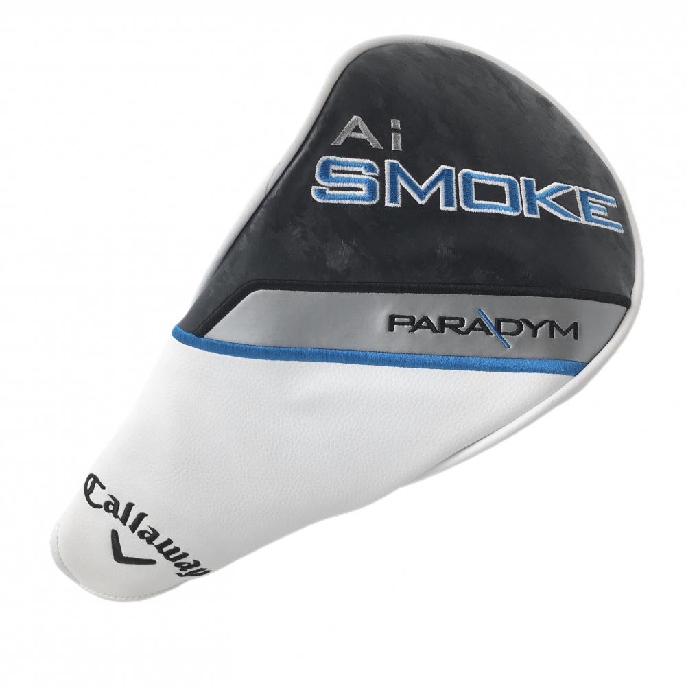 【超美品】キャロウェイ ヘッドカバー(DR) 白×ライトブルー PARADYM Ai SMOKE ドライバーゴルフ Callaway