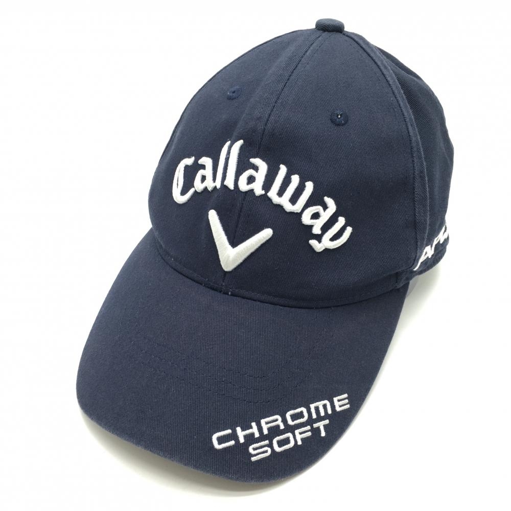 キャロウェイ キャップ ネイビー×白 立体ロゴ刺しゅう  FR  ゴルフウェア Callaway