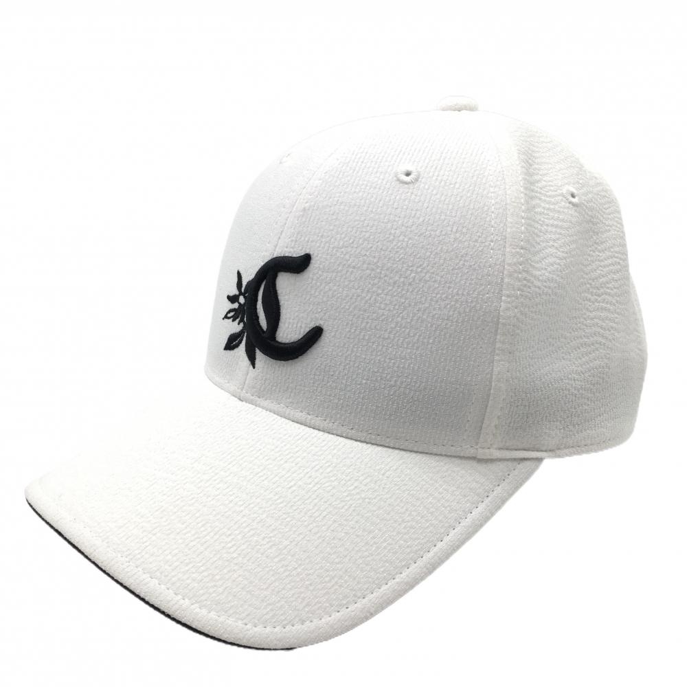 キャロウェイ キャップ 白×黒 花刺しゅう 立体ロゴ  FR  ゴルフウェア 2024年モデル Callaway