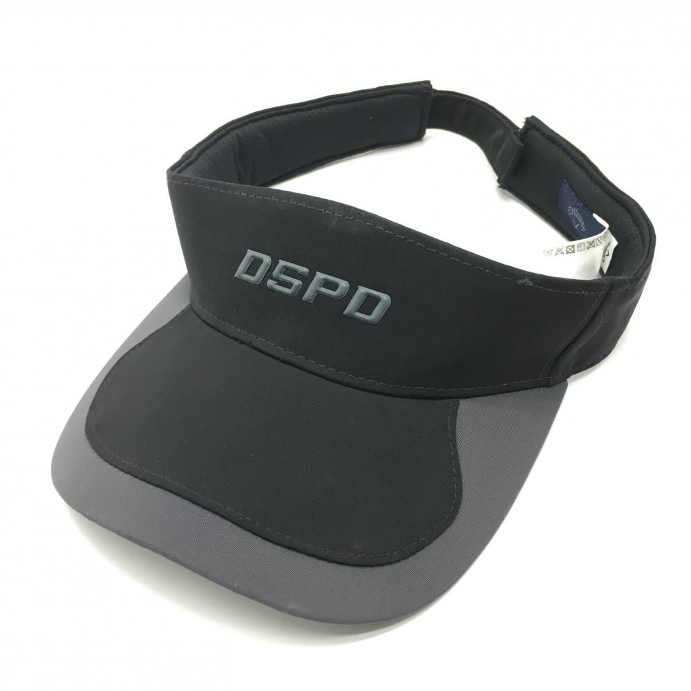 キャロウェイ サンバイザー 黒×グレー DSPD  FR  ゴルフウェア Callaway