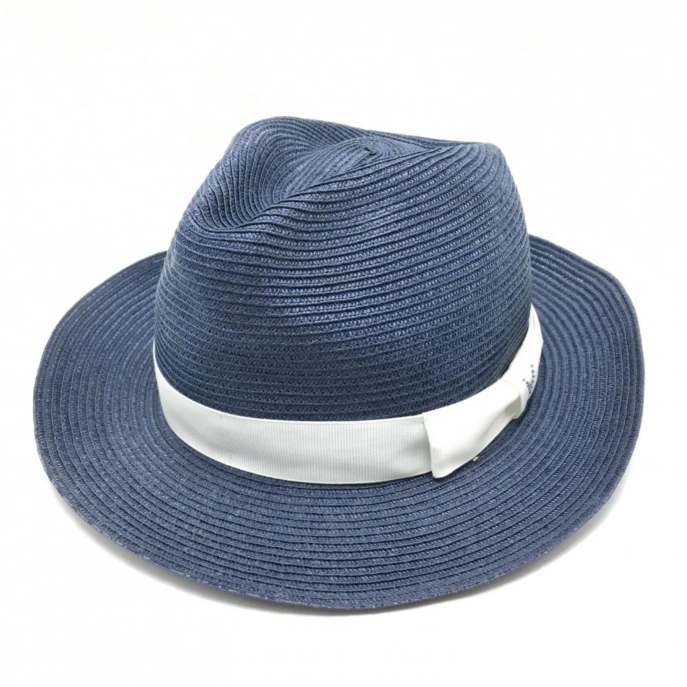 【美品】キャロウェイ 中折れハット ネイビー×白 ラインストーンロゴ FR   ゴルフウェア Callaway