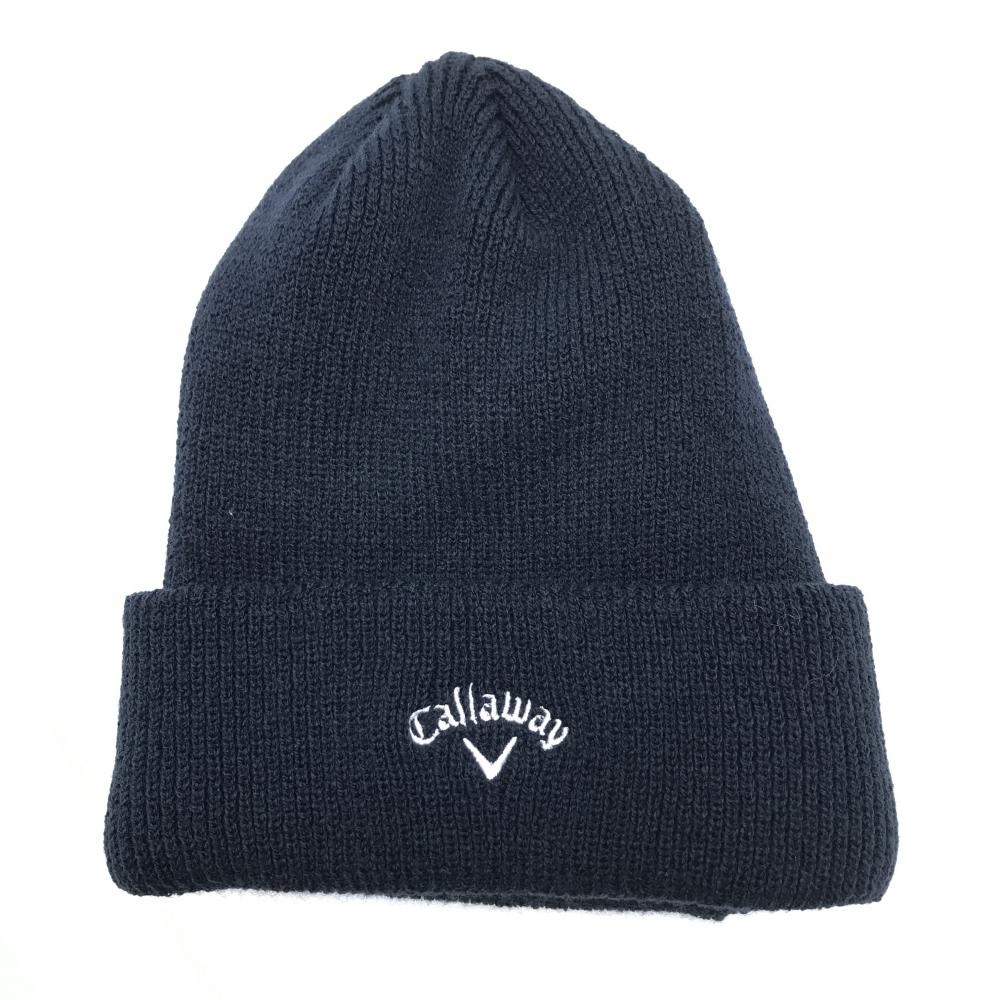 【新品】キャロウェイ ニット帽 ネイビー 抗菌防止加工   ゴルフウェア Callaway