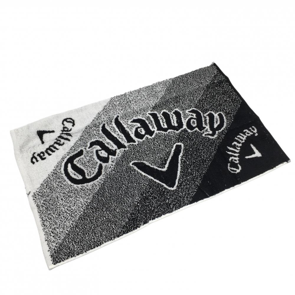 【未使用品】キャロウェイ タオル 白×黒 ロゴゴルフ Callaway