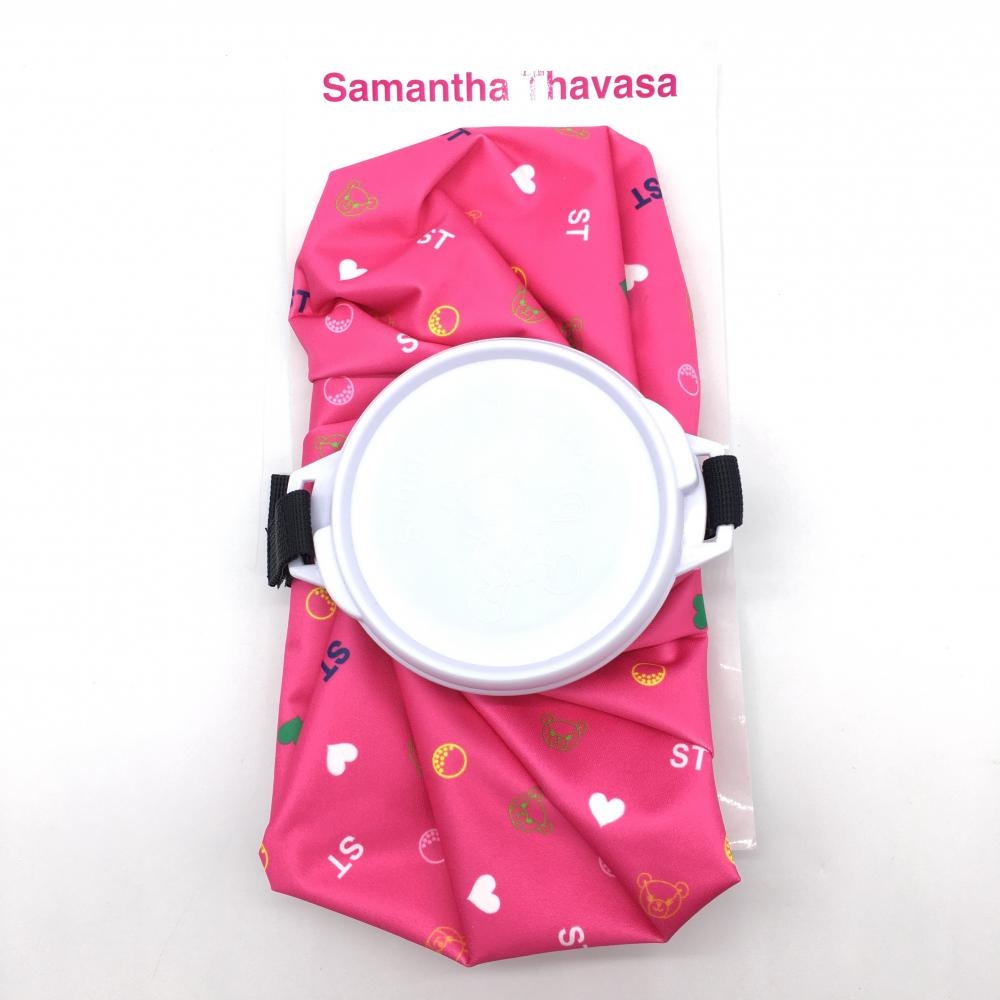 【新品】サマンサタバサ 氷嚢 ピンク×白 ロゴ総柄 ハート柄 アイスバッグ Fゴルフ Samantha Thavasa 画像