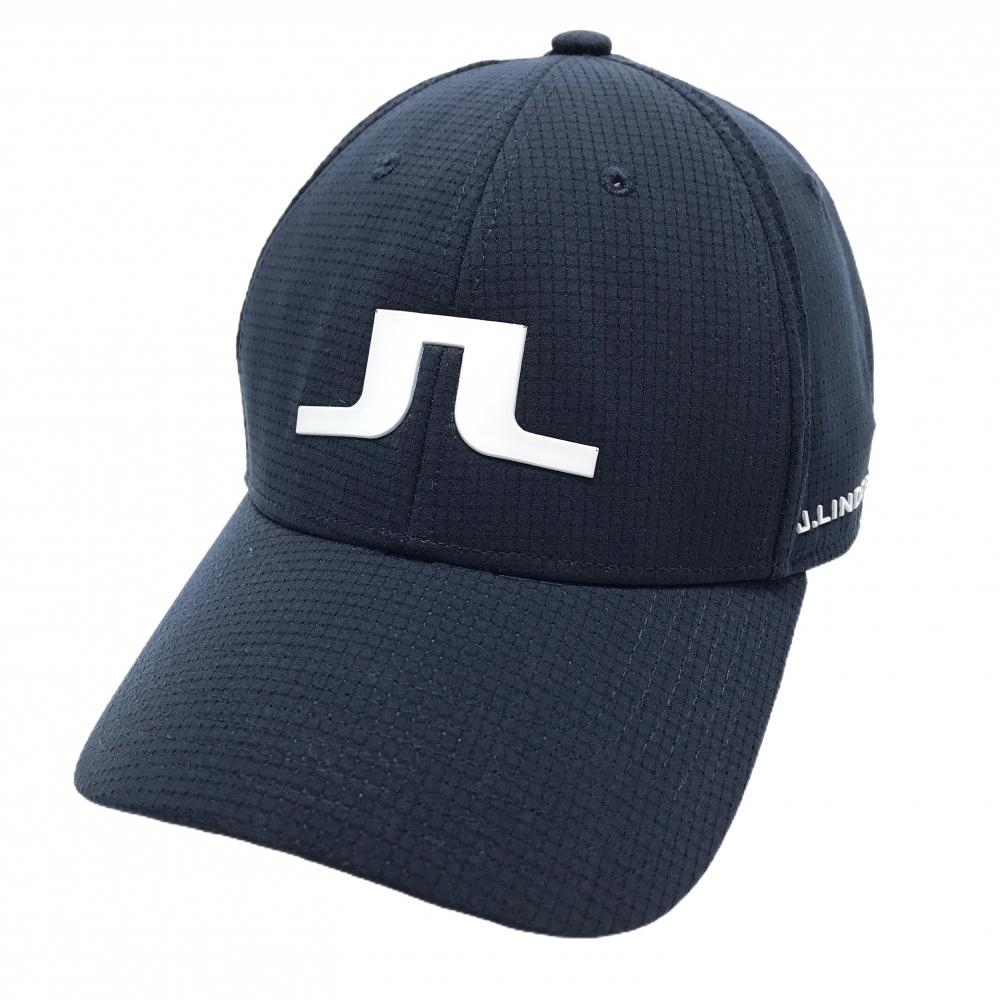 【未使用品】ジェイリンドバーグ メッシュキャップ ネイビー×白 ビッグロゴ ONE　SIZE   ゴルフウェア J．LINDEBERG