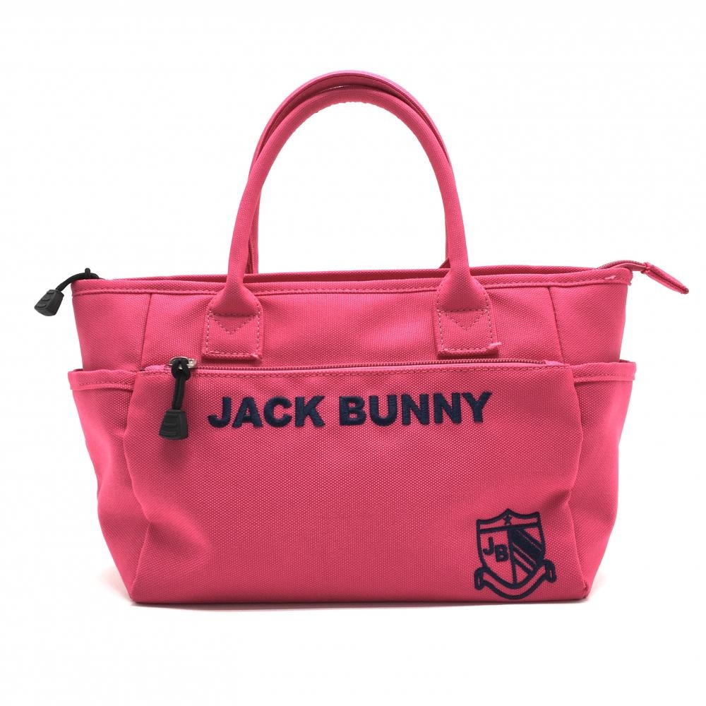 【超美品】ジャックバニー カートバッグ  ピンク ロゴ刺しゅう  ゴルフ Jack Bunny